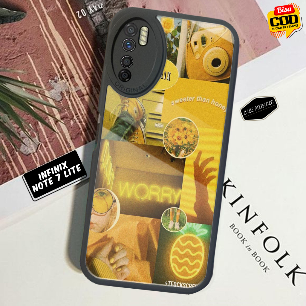 Case INFINIX NOTE 7 LITE - Casing INFINIX NOTE 7 LITE Terbaru CASE MIRACLE [ MOTIF 63 ] Cassing Hp -