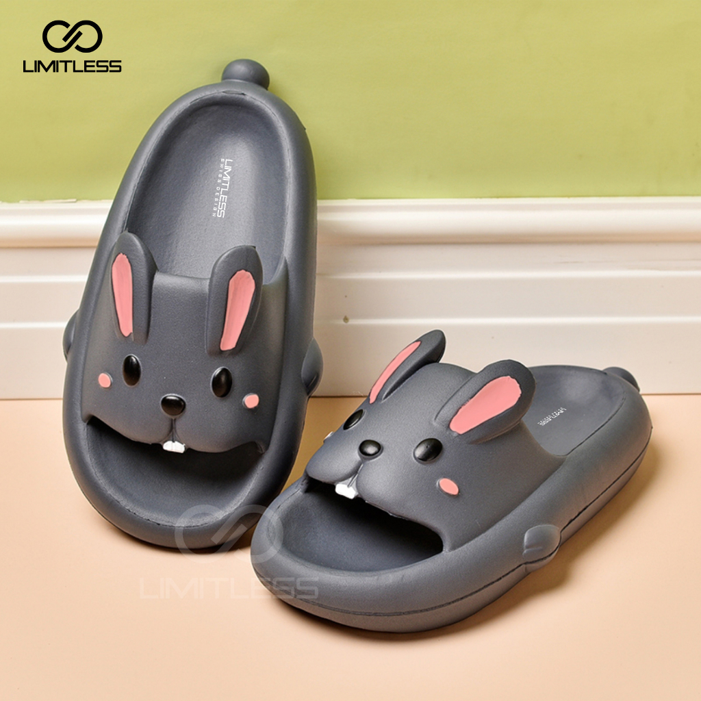 Sandal Rabbit Kelinci Anak Perempuan Sendal Kelinci Anak Karakter Korean Style Sendal Anak Bunny Empuk Lucu Terbaru 2023