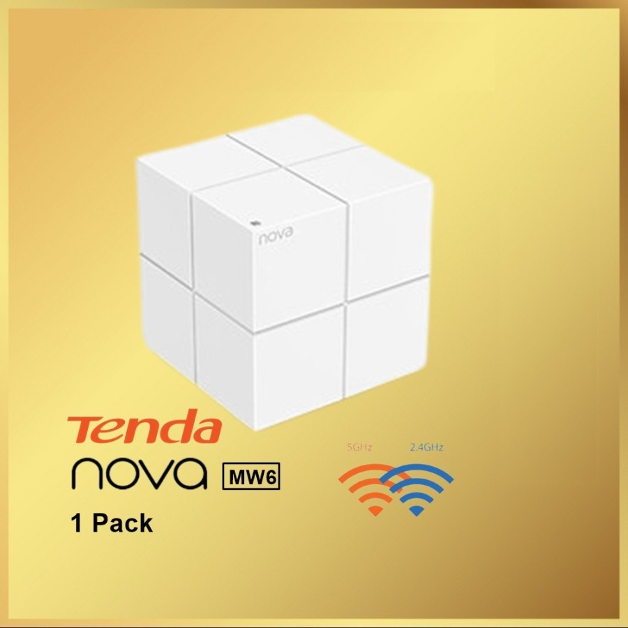 Tenda Nova MW6 AC1200 1Pack Wireless Router Whole Home Mesh isi 1 MW 6