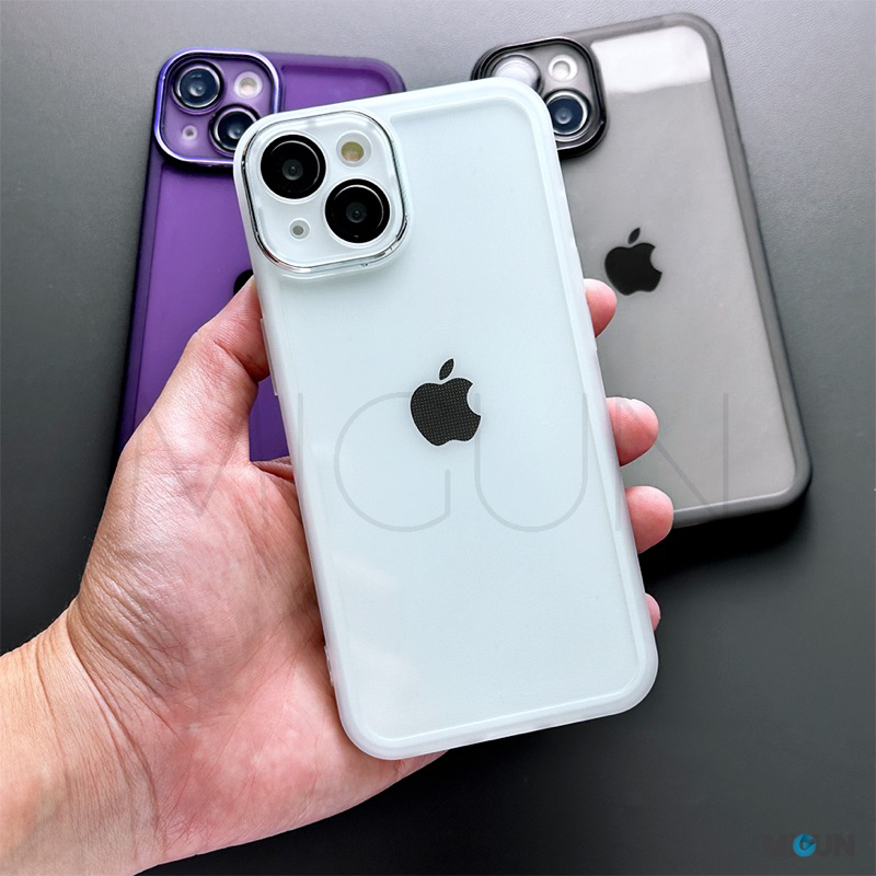 Camera Lens Transparent Silicone Case iPhone XR 11 12 13 14 PRO MAX PLUS