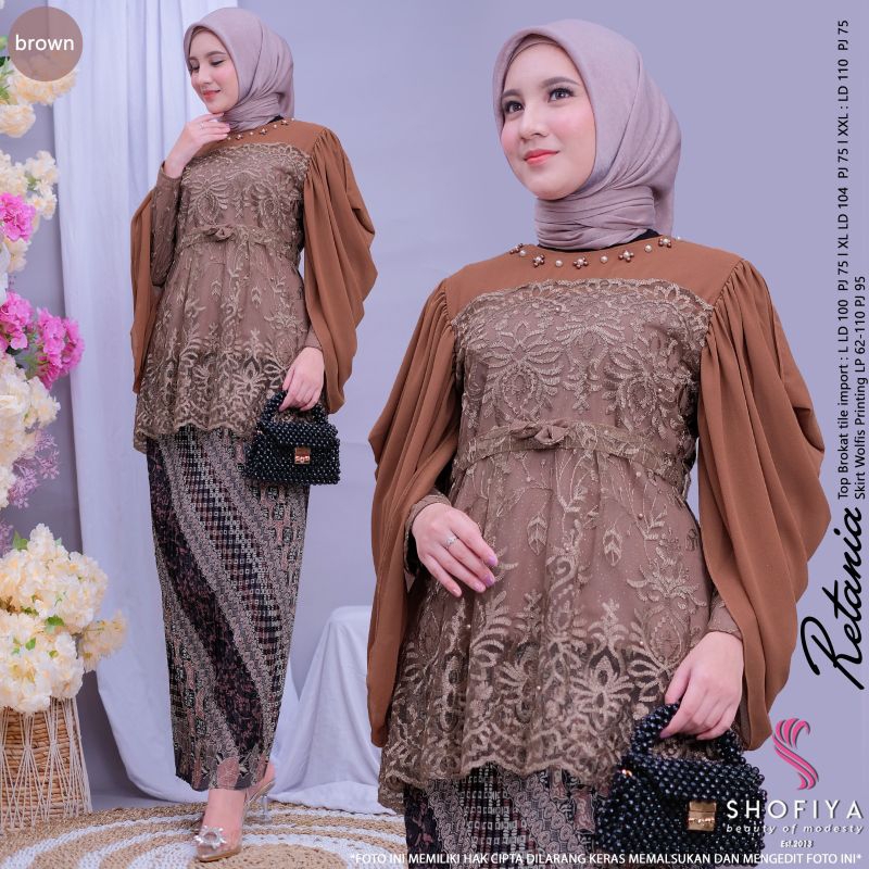RETANIA SET BROKLAT/ SET KEBAYA ORI SHOFIYA