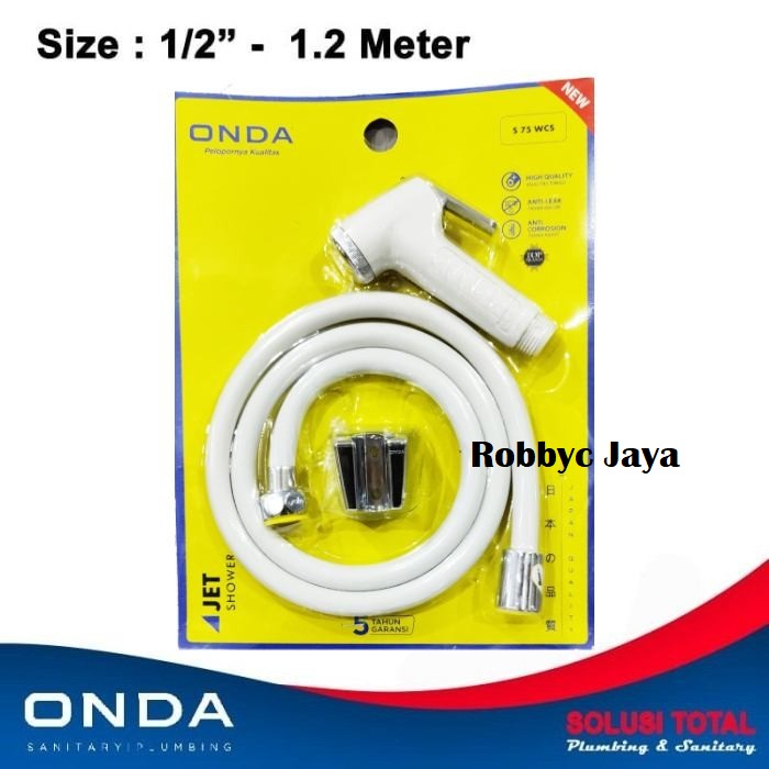 Jet Shower Onda S 75WCS / Shower Cebok Toilet / Shower Bidet WC