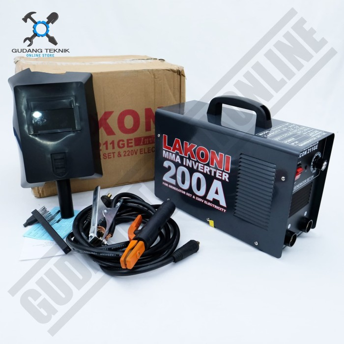 Mesin Las Listrik MMA 200A FALCON 211GE LAKONI / Electric MMA Inverter Trafo Welding Mesin Las MMA Falcon 211 GE LAKONI