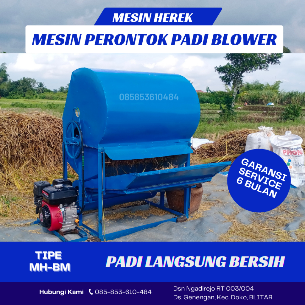 Mesin Perontok Padi Herek Kipas Blower