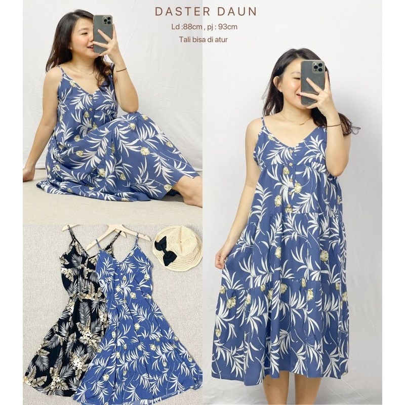 MDLV ~ Daster Daun Tanktop Dress Pantai Rayon Good Quality