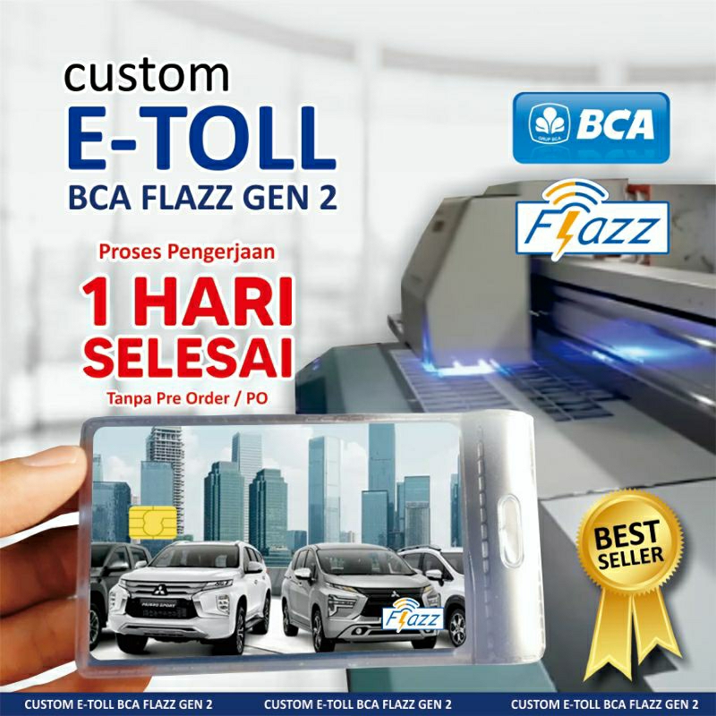 Custom Flazz BCA gen 2 custom card - design suka-suka - kartu tol - print UV