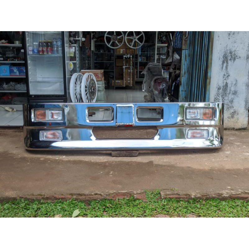 bumper truck cebin lebar bemper variasi bemper truk krom bemper depan mitsubishi canter hdl