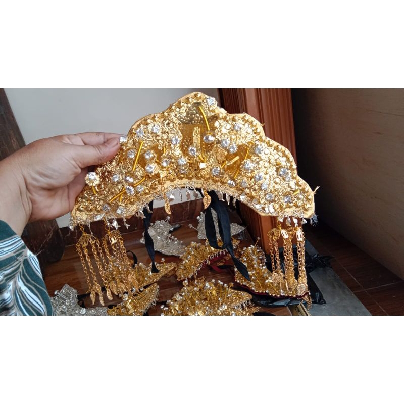 paksangko pengantin adat palembang murah//mahkota pengantin adat palembang murah