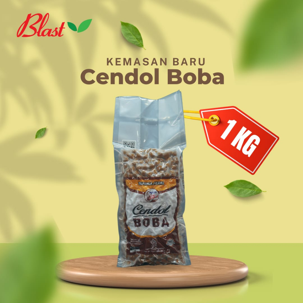 

Cendol Boba / Tapioca Pearl / Black Boba 1kg