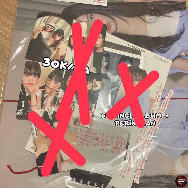 [READY] Le Sserafim Weverse QR Message Code Unforgiven album pc photocard yunjin kazuha sakura eunch