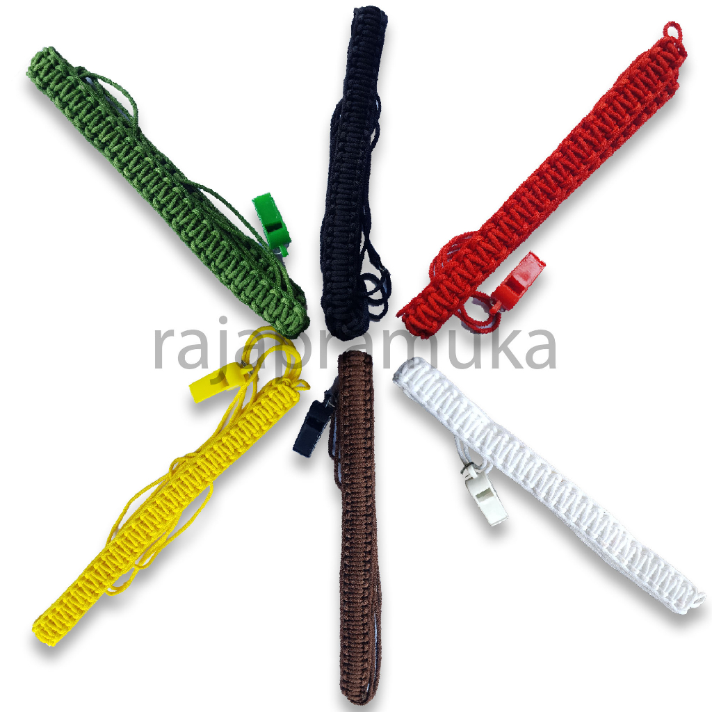 Tali Komando Pramuka + Peluit Tali Pramuka Tali Kur Pramuka pluit Som Siaga Penggalang Penegak Hijau