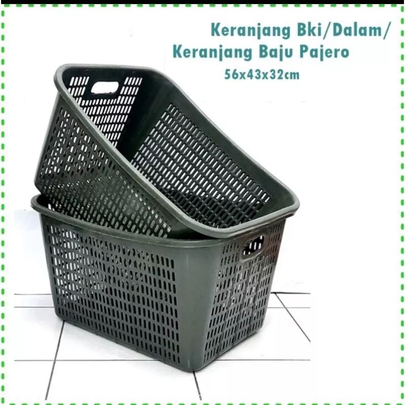 keranjang laundry/Keranjang baju Pajero tebal kuat  anti pecah / keranjang Pakaian besar jumbo / keranjang