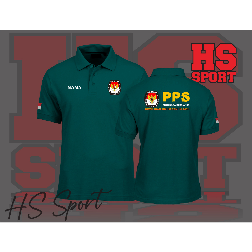 POLO KPU KOMISI PEMILIHAN UMUM - BAJU POLO LOGO PPS - BAJU POLO KERAH TSHIRT