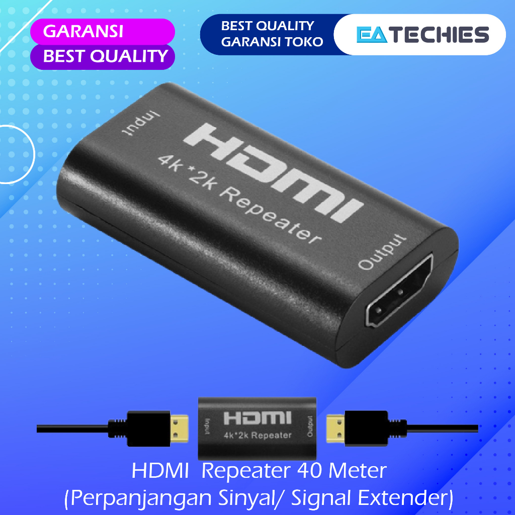 HDMI Repeater 40 Meter 2K*4K Perpanjangan Sinyal HDMI 40M Extender