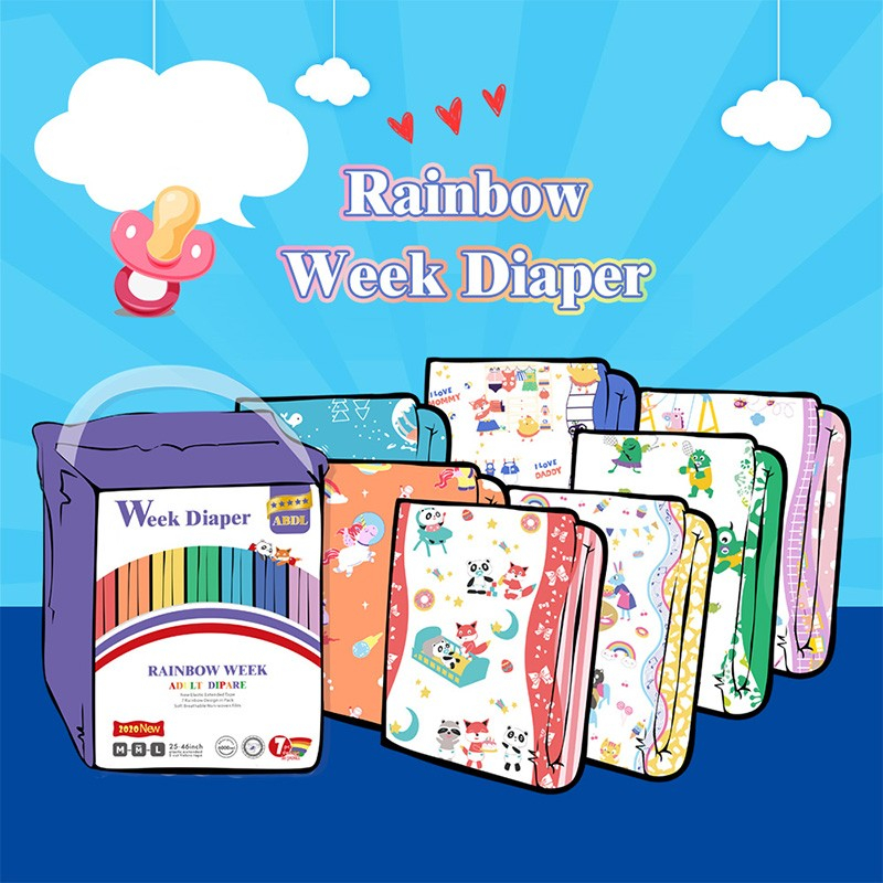 1 PIECE POPOK ABDL RAINBOW WEEK L (PEREKAT)