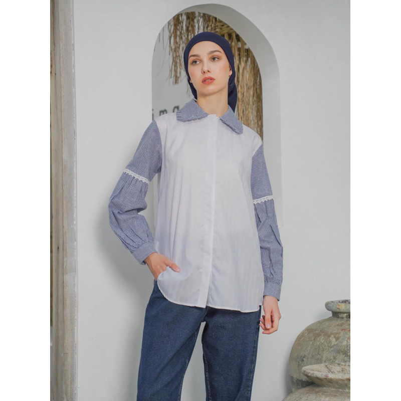 Malfa Shirt White Aleza label