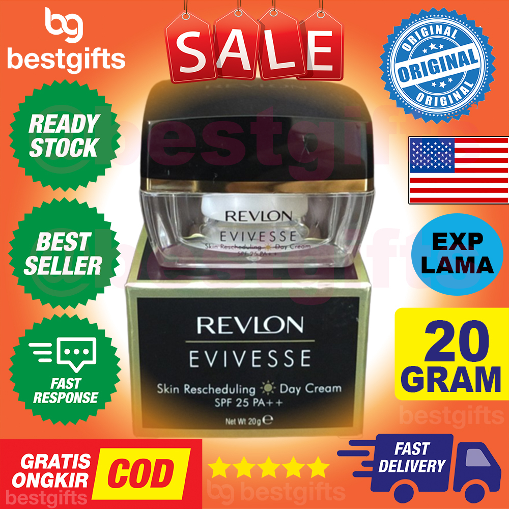 REVLON EVIVESSE SKIN RESCHEDULLING DAY CREAM SPF 25 PA++ MEMBANTU MENYAMARKAN PENUAAN 20 GRAM