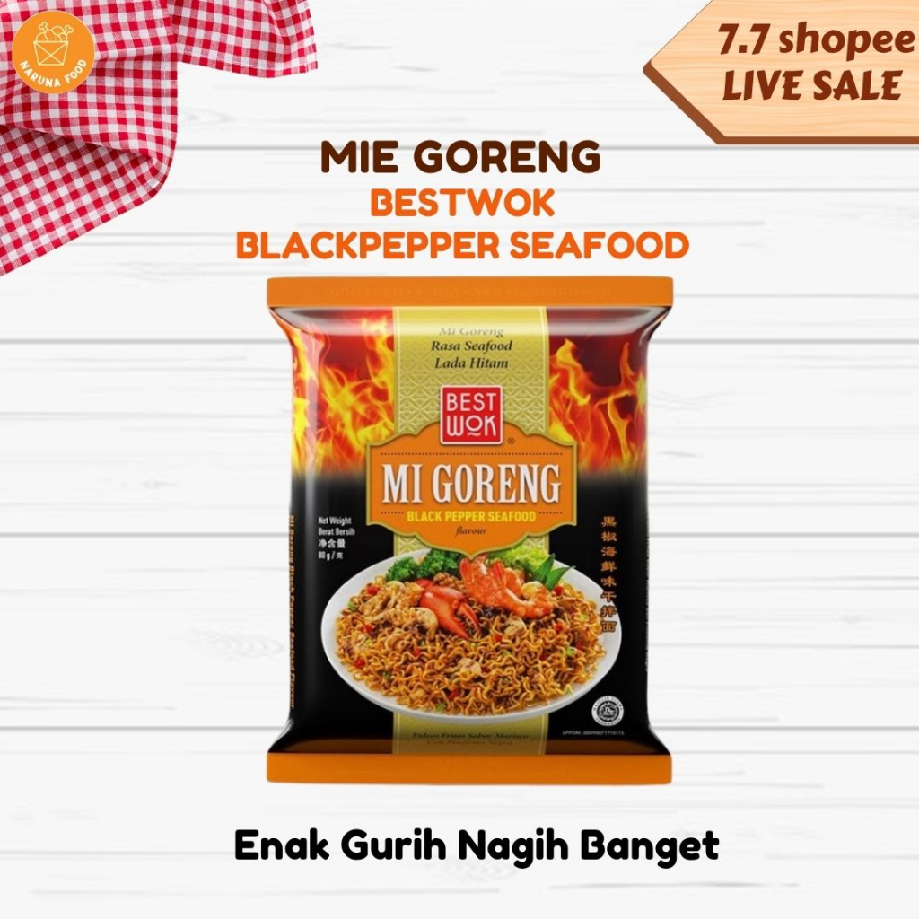 PROMO 12 12 BESTWOK MIE GORENG ORIGINAL HOT SPICY BLACKPEPPER SEAFOOD mie goreng bestwok varian lengkap enak pedas gurih nagih