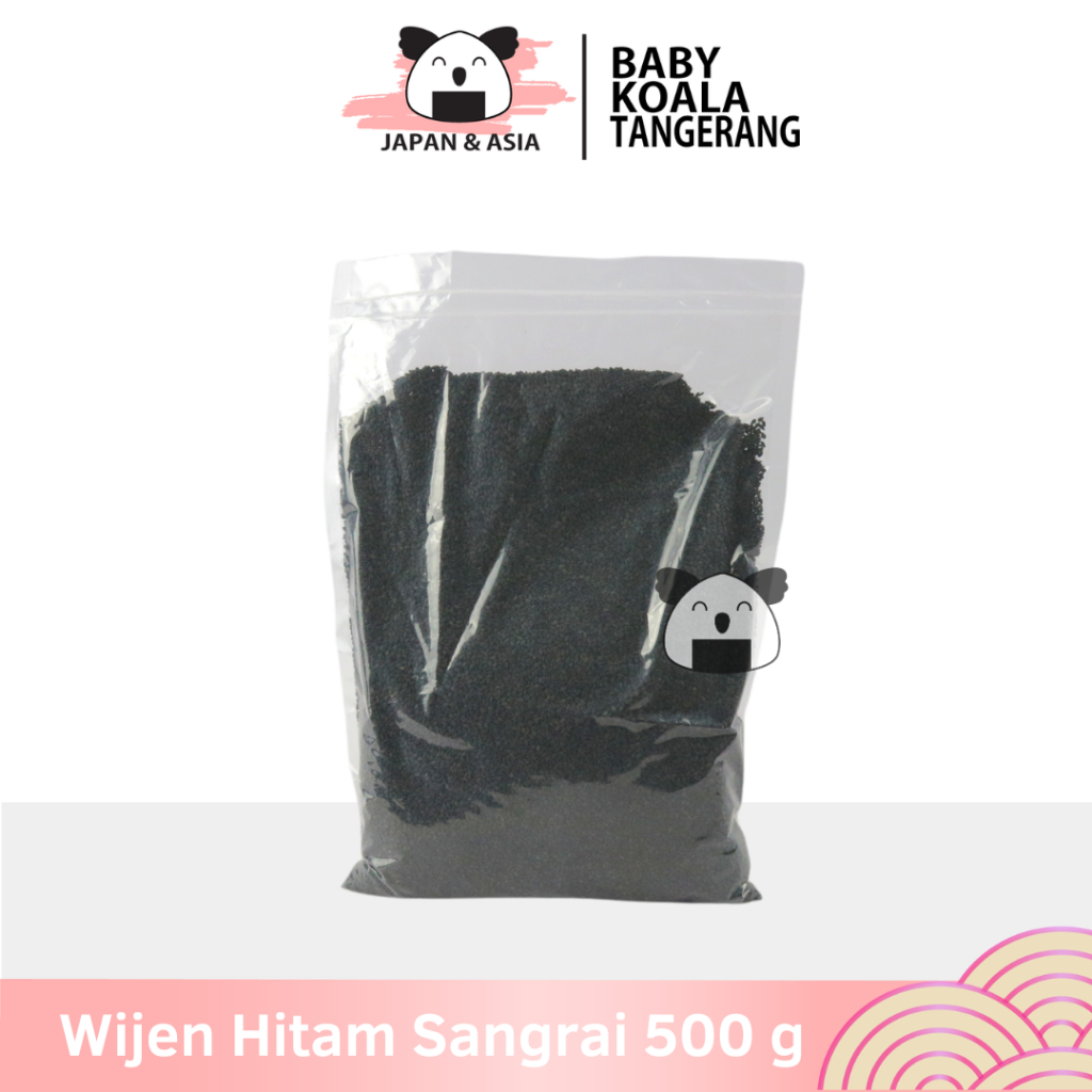 

Hiroking Biji Wijen Hitam Sangrai 500 g Halal │ Roaster Black Sesame Seed for Sushi Ramenn