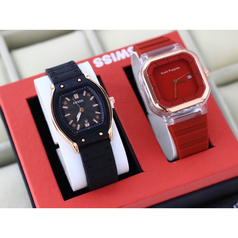 (Terima Cod) Jam Tangan Wanita Buy 1 Get 1 Paket hemat Kado Free Box 1 Set FsL Oval + Hp Crono 1 Tanggal Aktif Strap Rubber(Dikirim Jakarta) Best Seller)