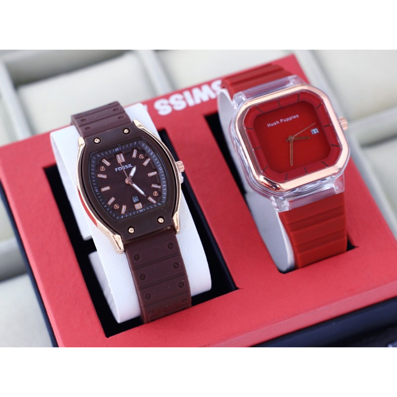 (Terima Cod) Jam Tangan Wanita Buy 1 Get 1 Paket hemat Kado Free Box 1 Set FsL Oval + Hp Crono 1 Tanggal Aktif Strap Rubber(Dikirim Jakarta) Best Seller)