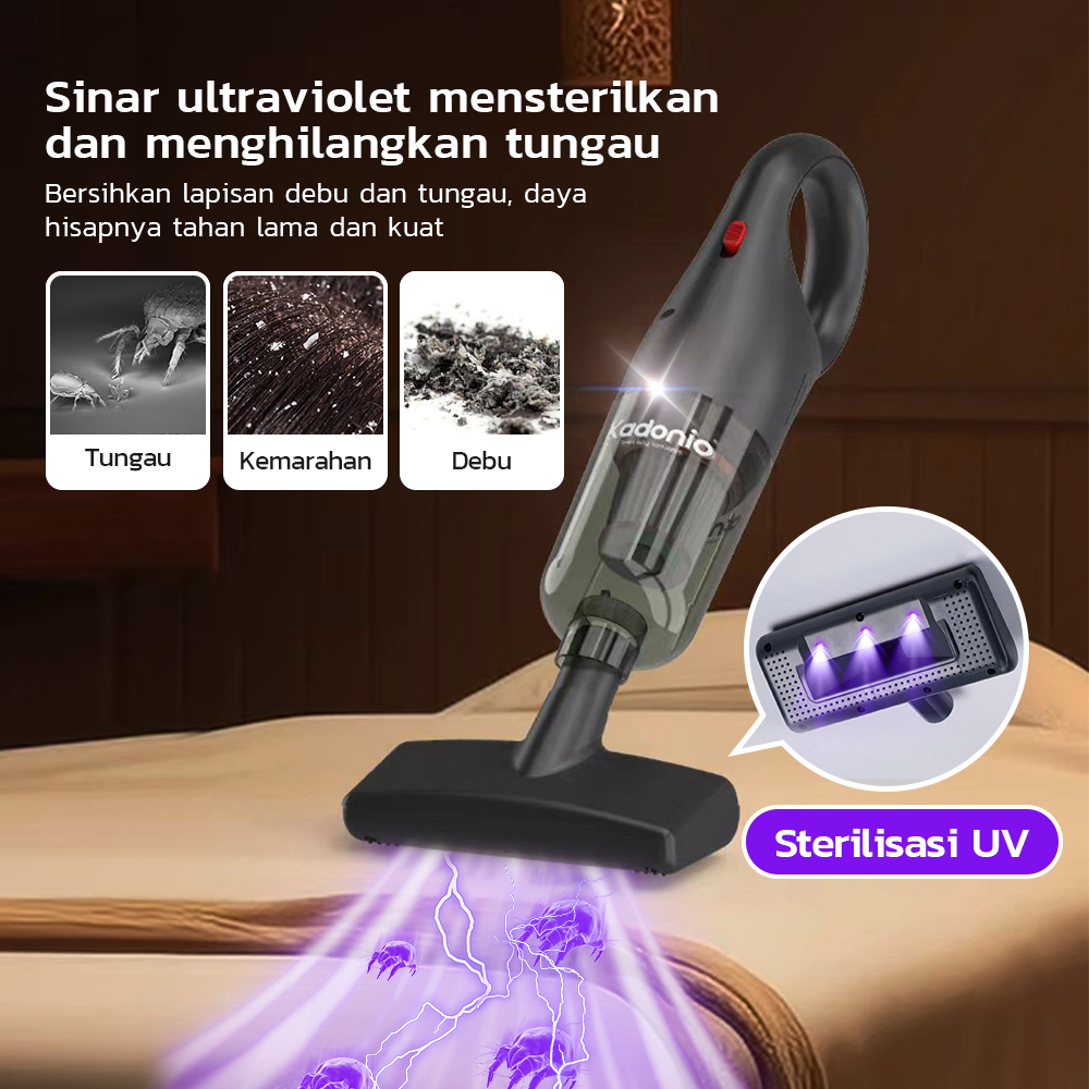 Kadonio Vacuum Cleaner Wet/Dry Penyedot Debu Pel Smart 7 in 1 cordless Vacum Cleaner Home Penyedot Debu Portable Vacum Sedot debu-VC99