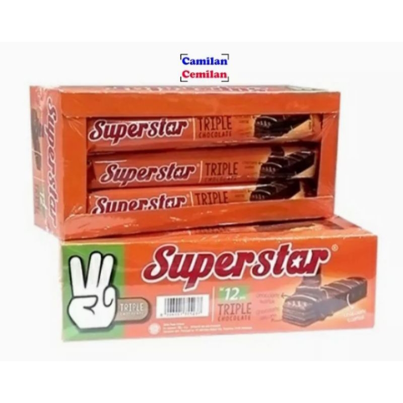 

superstar Roma wafer coklat box isi 12 pack