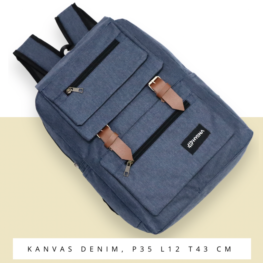 [LOKAL COD GAN] [BERKUALITAS] TAS Ransel Laptop Simpel Stylish BackPack MultiFungsi kantong depan