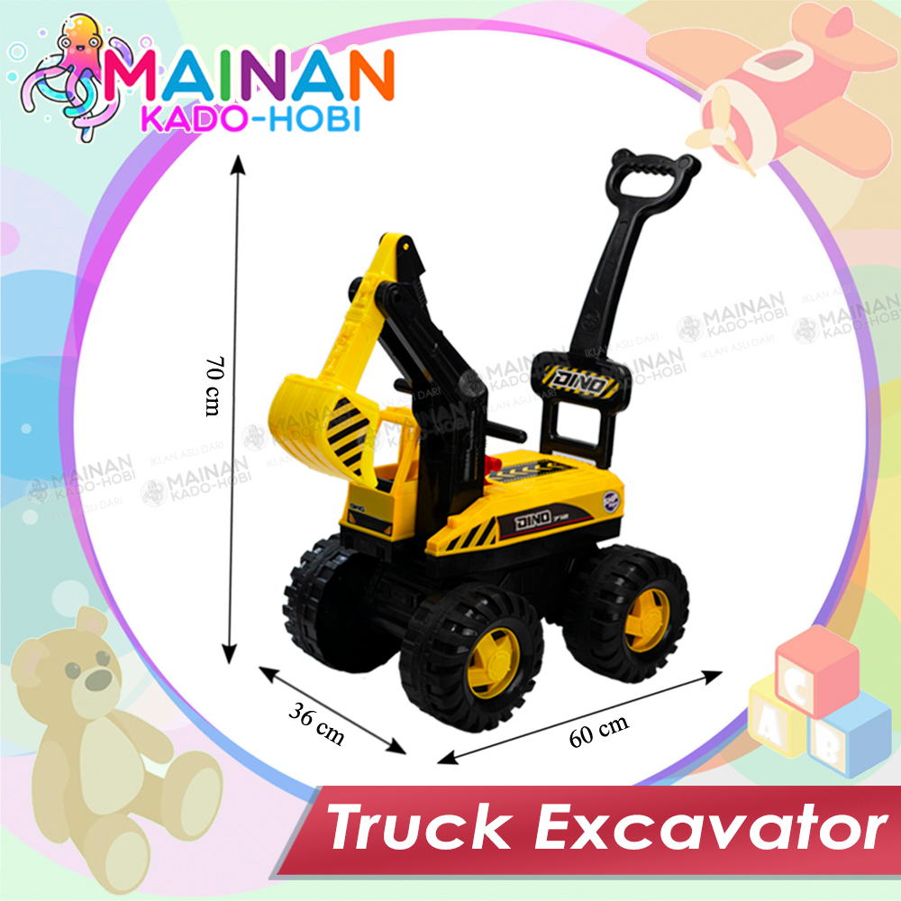 HADIAH MAINAN DORONG MOBIL ANAK MINIATUR DIECAST TRUK TRAKTOR KONSTRUKSI EXCAVATOR