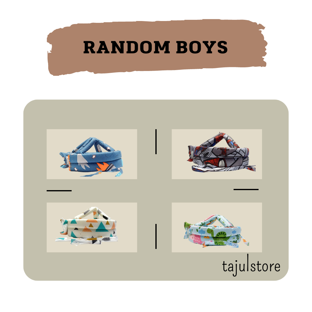 Helm Pelindung Kepala Bayi 10pcs Random