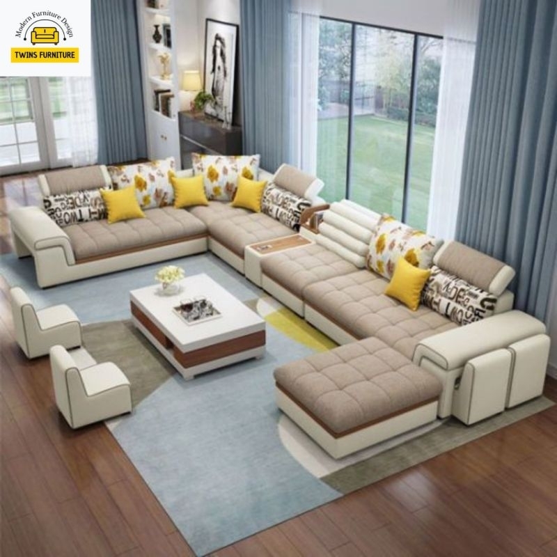 Terbaru kursi sofa keluarga besar letter U