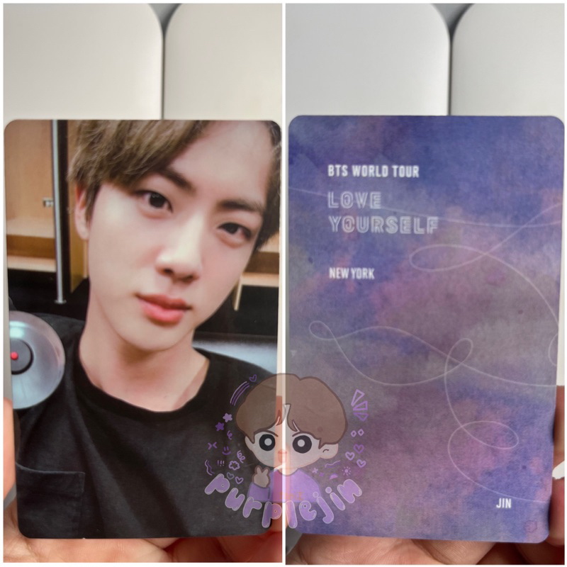 PC PHOTOCARD OFFICIAL SEOKJIN JIN BTS LY LOVEYOURSELF NEWYORK NY