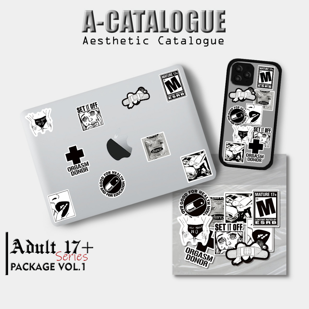 

Sticker Aesthetic Case Handphone Laptop Tumblr Bujo Skateboard Custom || ADULT I8+