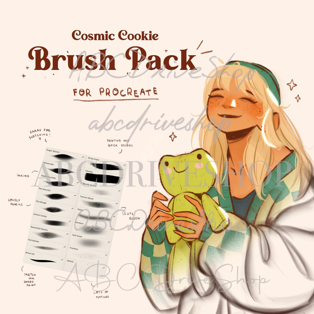 Procreate Brush - Cosmic Cookie Brushes for Procreate