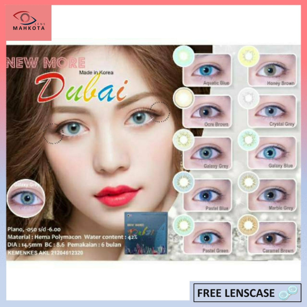 SOFTLENS NEW MORE DUBAI MINUS (-4.50 s/d -6.00) BY CTK 14.5MM / Soflen Softlen Soflens