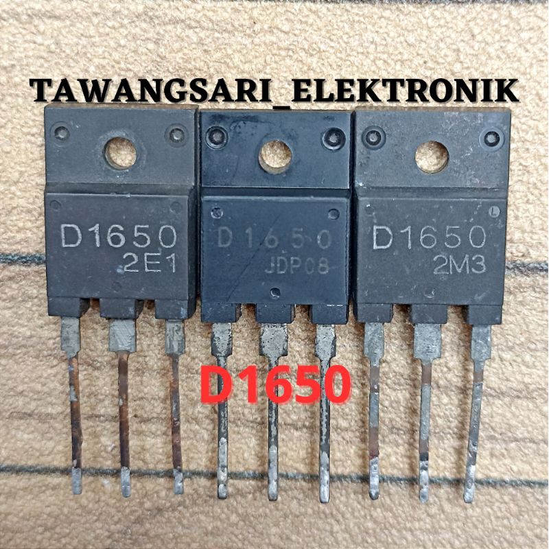Tr D1650 Transistor D1650 Horizontal d1650 ori cabutan