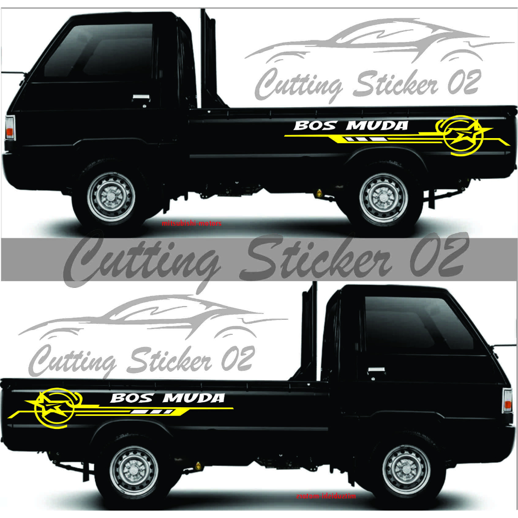 TERMURAH STICKER MOBIL PICK UP L300 STICKER BAK BELAKANG MOBIL MITSUBISHI L300