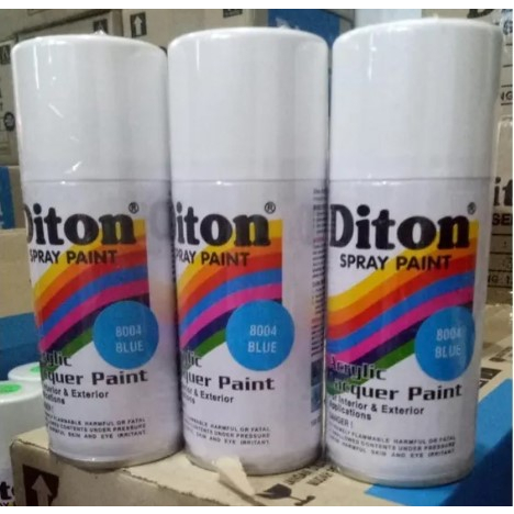 DITON 8004 Fluorescent Blue 150cc warna stabilo biru murah kecil hemat ekonomis sepeda Cat Pilox