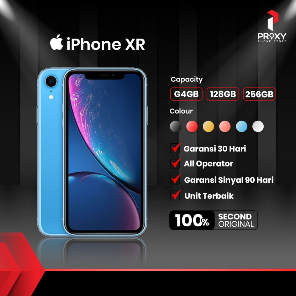 IPHONE XR 64GB DAN 128GB SECOND IBOX NORMAL FULLSET