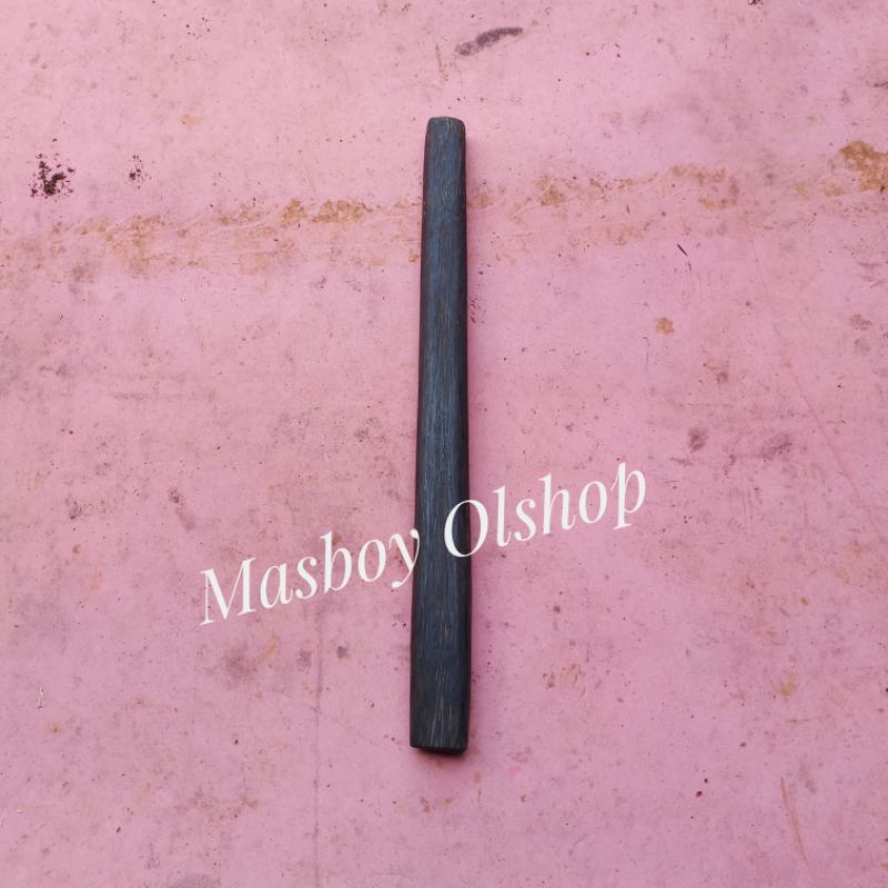 Gagang Palu Konde Kayu Aren Kayu Ruyung Tua Hitam / Panjang 39 cm