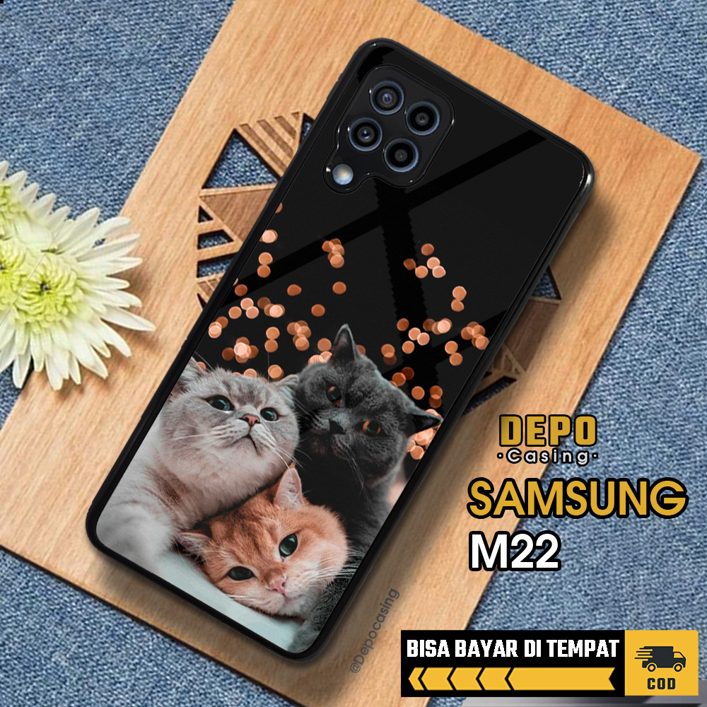 Case Samsung M22 Casing Samsung M22 Depo Casing [MEOW] Case Glossy Case Aesthetic Custom Case Anime 