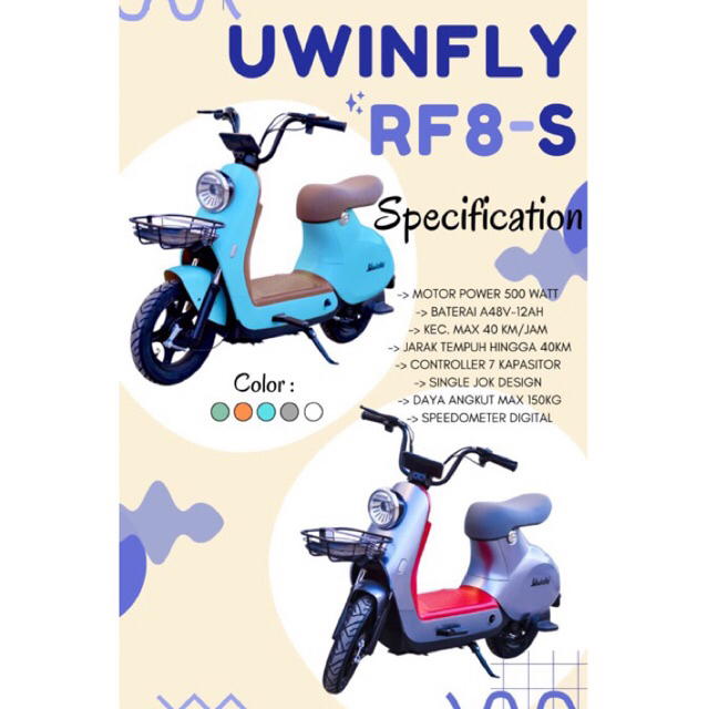 sepeda listrik Uwinfly rf8s