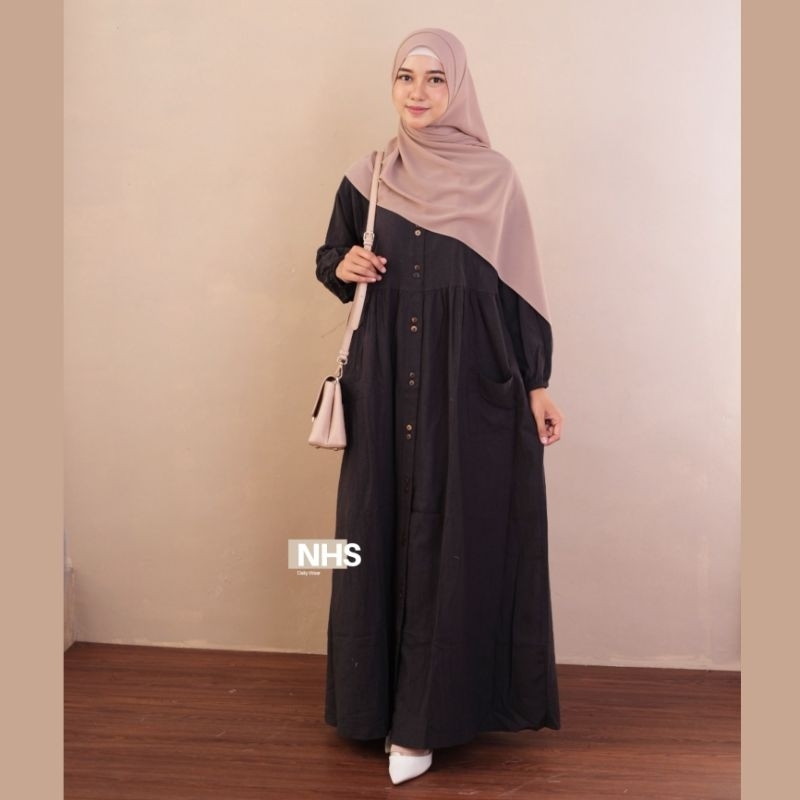 Cassandra Gamis Dress Linen Crincle