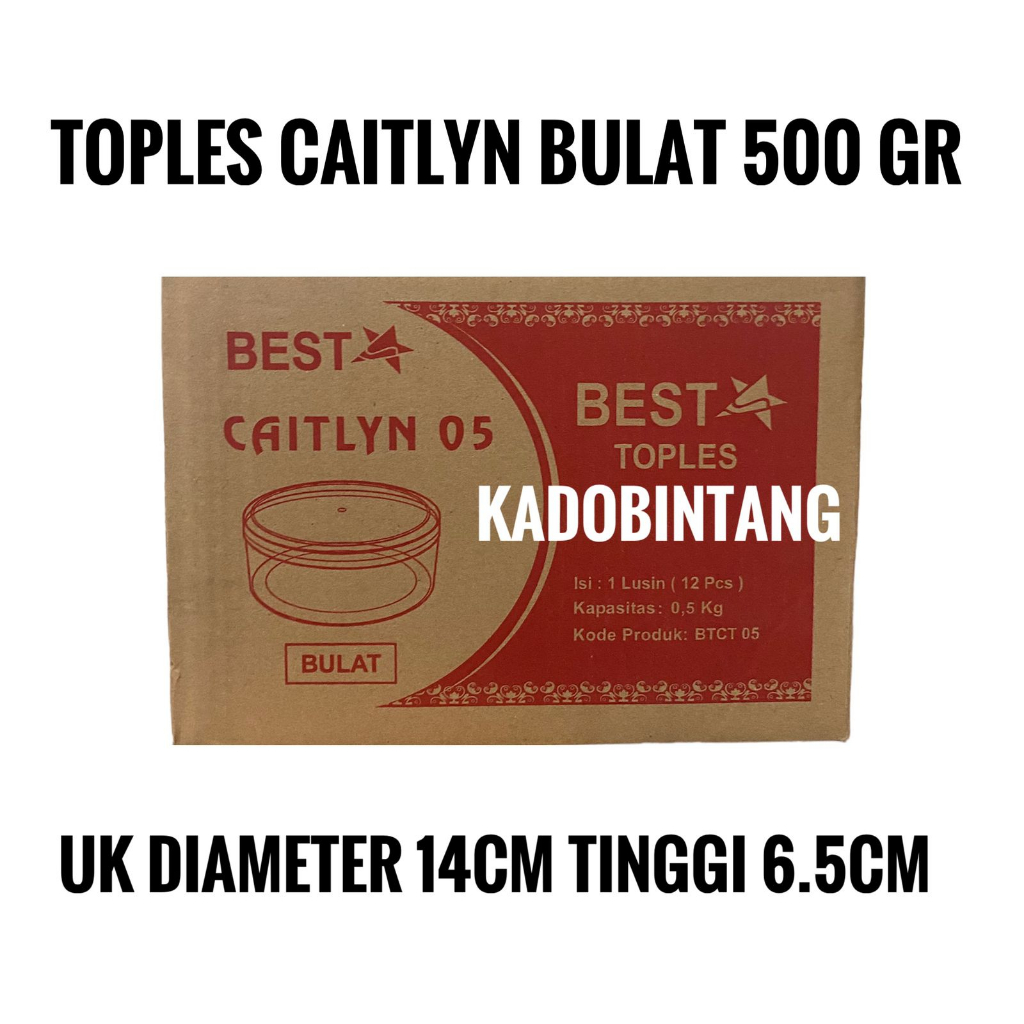 TOPLES KUE KERING BULAT CAITLYN 500GR