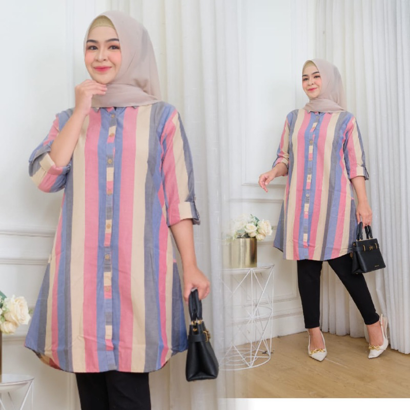 Tunik Katun Ori real pict Geser/atasan wanita cantik