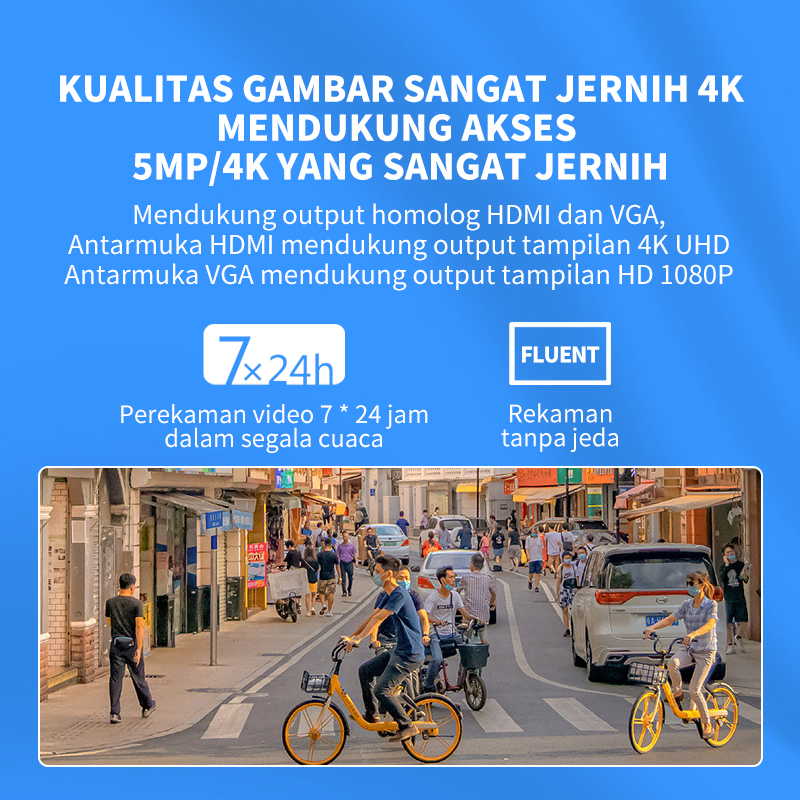 XIHANCAM Smart DVR CCTV 5MP 8CH 12CH 16CH Onvif H.265 NVR CCTV Perekam Video DVR CCTV 8 Channel 12 Channel 16 Channel NVR Kamera Video Sistem CCTV Jaringan P2P