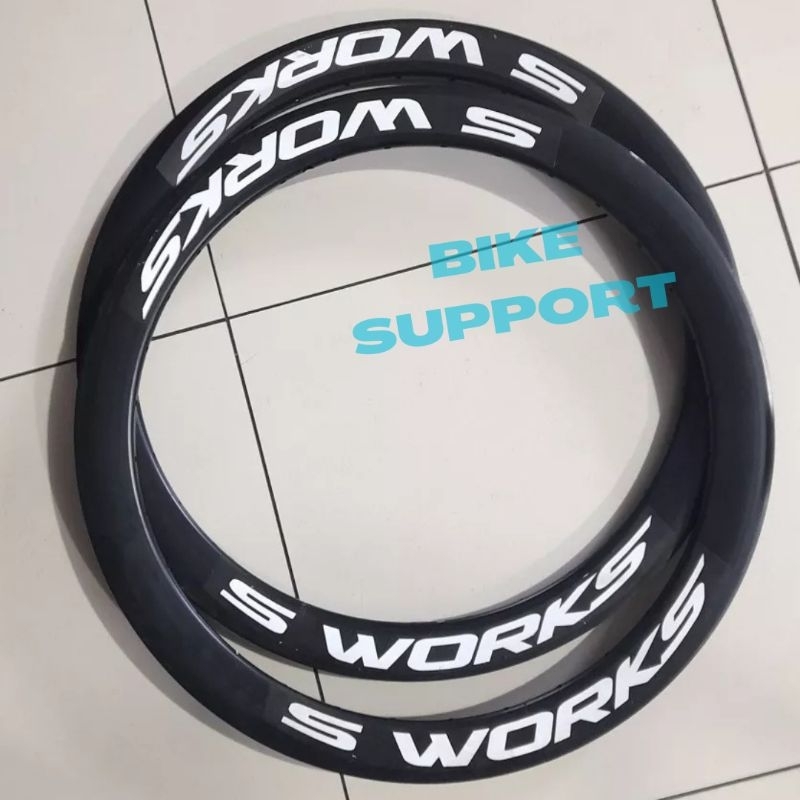 S-WORKS Velg Rims Rim Sepeda Minion Lipat 20x1.75 40mm atau 4cm 32H 32 Hole 20 406 Murni Alloy Doubl