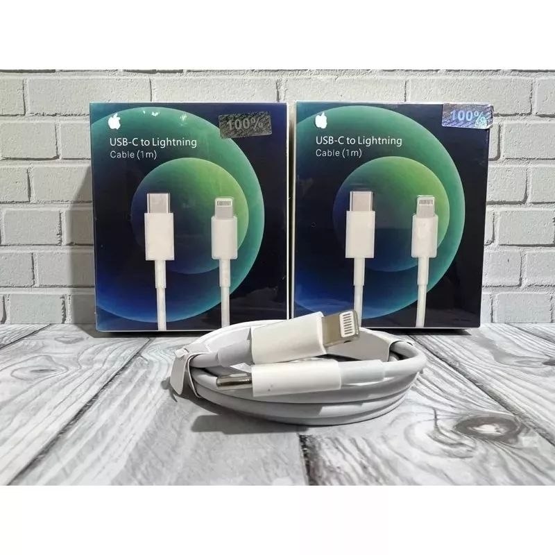 Kabel Lightning type-c data Fast charging usb charger PD 20W 18W Quick METER 1 M