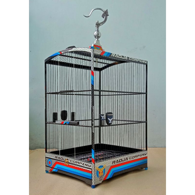 SANGKAR KANDANG KOTAK RADJA DECAL RMI JERUJI FIBER