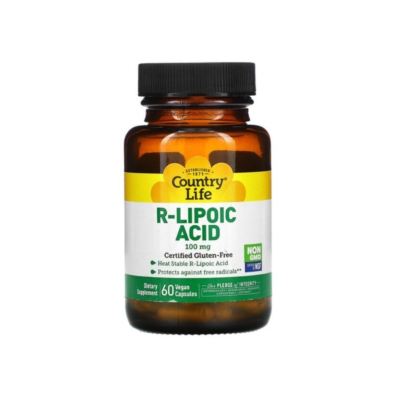 Country Life R-Lipoic Acid 100 mg 60 Vegan Capsules